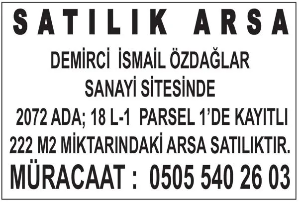 SATILIK ARSA