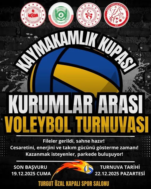 İLÇEMİZDE KURUMLAR ARASI VOLEYBOL TURNUVASI   