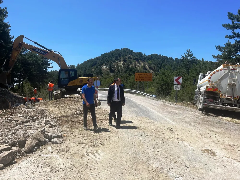 KARAYOLLARI DEMİRCİ – SİMAV  ARASINDA ÇALIŞMALARA BAŞLADI