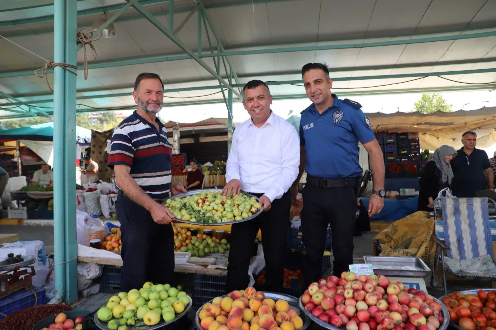 KAYMAKAMIMIZ FATİH BAYRAM’DAN ÜRETİCİ PAZARI ZİYARETİ